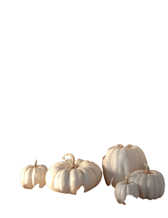 Pumpkins And Leaves V2 Vinyl Car Decal Sticker – Waterproof & UV-Resistant 8.32"