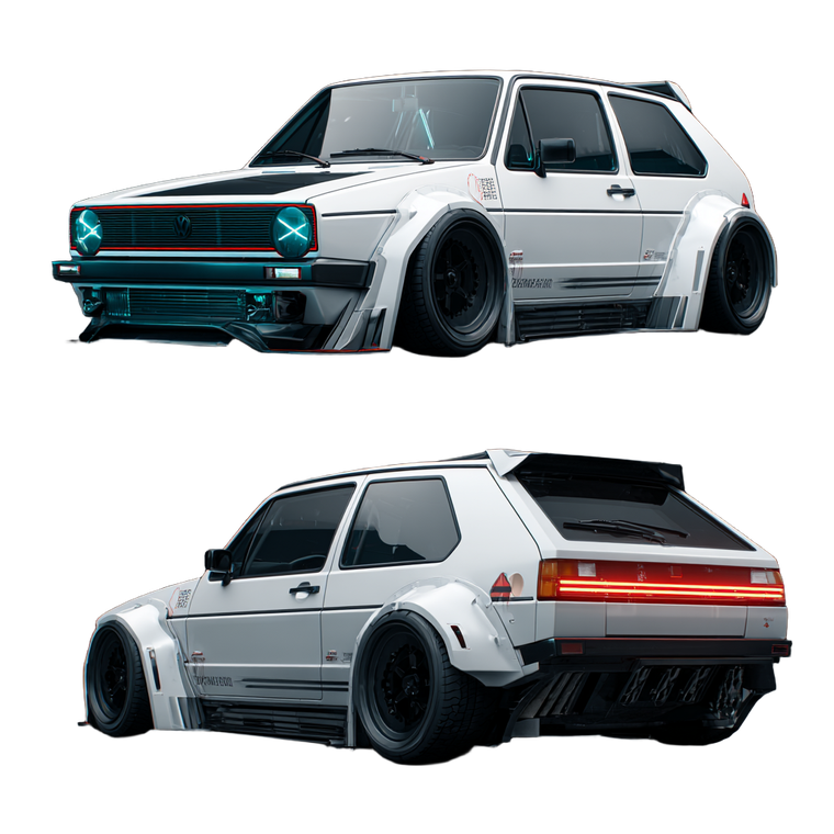 Futuristic Golf Mk9 Vinyl Car Decal Sticker – Waterproof & UV-Resistant 6.826666666666667"