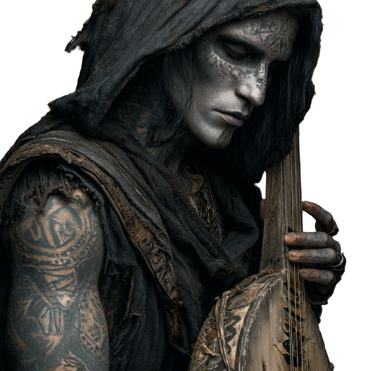 Drow Elf Musician V2 Vinyl Car Decal Sticker – Waterproof & UV-Resistant 3.4133333333333336"