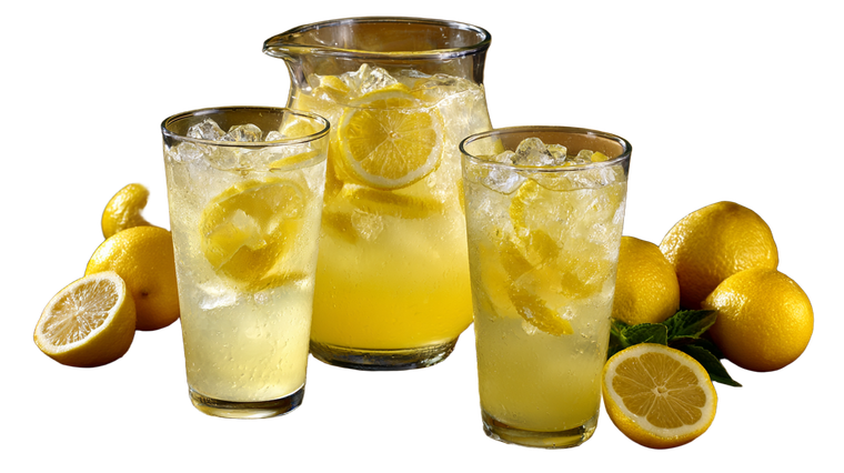 Lemonade Pitcher Scene Vinyl Car Decal Sticker – Waterproof & UV-Resistant 2.72"
