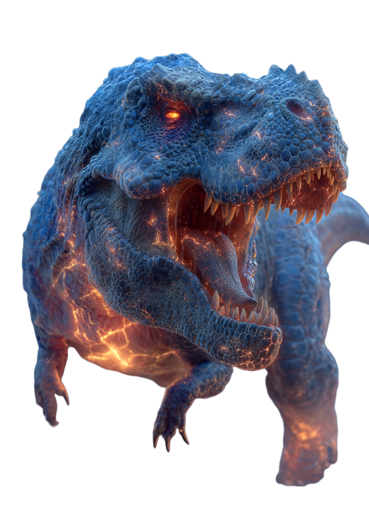 Stylized Roaring T-Rex Vinyl Car Decal Sticker – Waterproof & UV-Resistant 4.373333333333333"