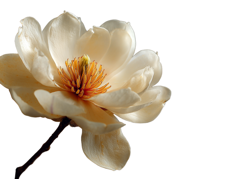 Magnolia Flower Focus Vinyl Car Decal Sticker – Waterproof & UV-Resistant 6.1866666666666665"