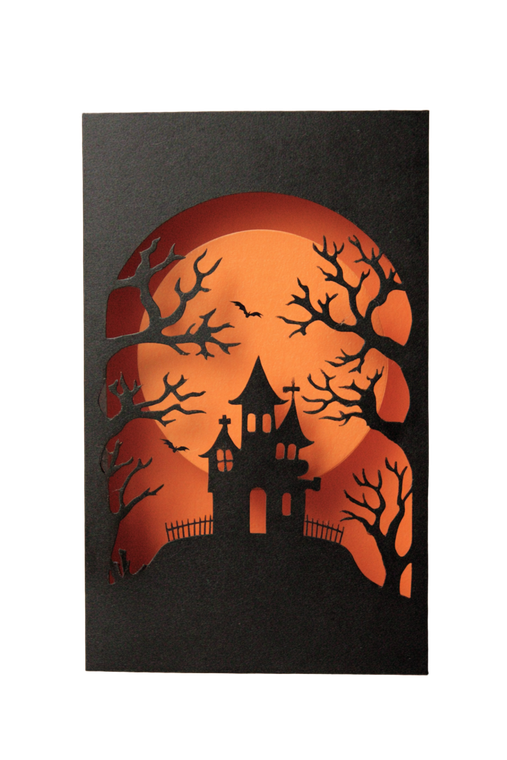 Halloween Card Front Vinyl Car Decal Sticker – Waterproof & UV-Resistant 4.4