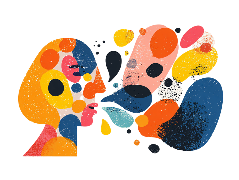 Abstract Speech Head Vinyl Car Decal Sticker – Waterproof & UV-Resistant 6.1866666666666665"