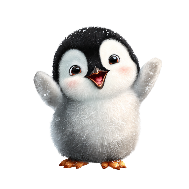Happy Cartoon Penguin Vinyl Car Decal Sticker – Waterproof & UV-Resistant 6.826666666666667"