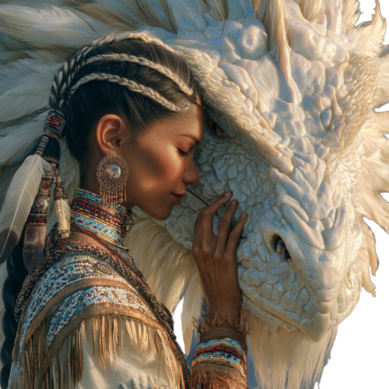 Woman And Dragon V17 Vinyl Car Decal Sticker – Waterproof & UV-Resistant 3.4133333333333336"
