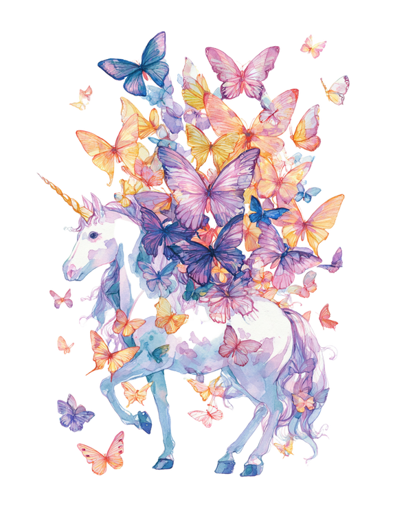 Fantasy Watercolor Illustration Vinyl Car Decal Sticker – Waterproof & UV-Resistant 8.213333333333333"