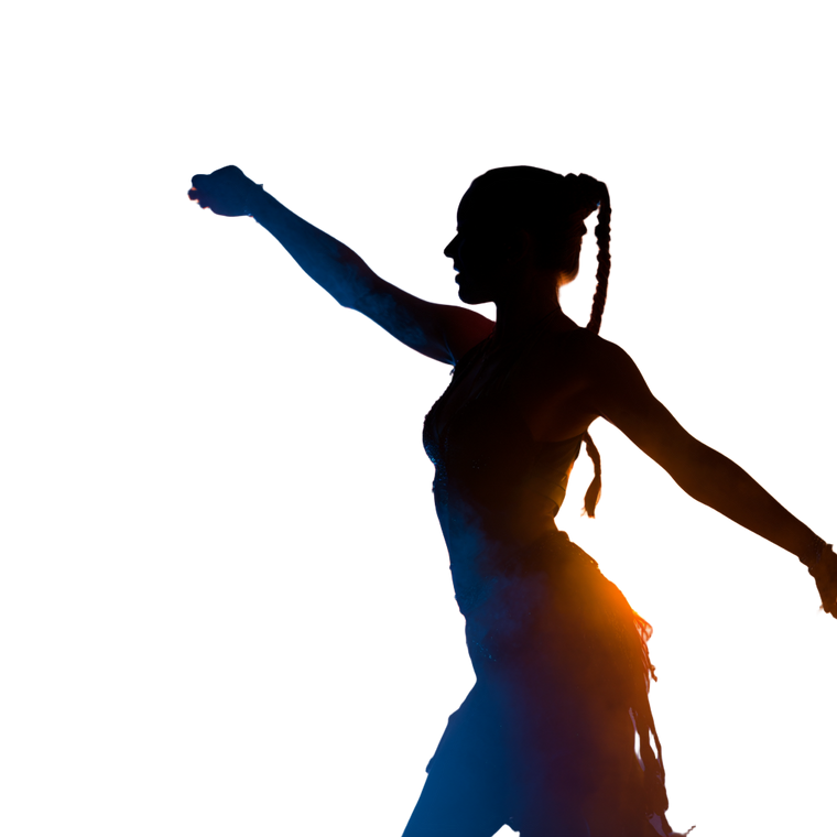 Rainbow Fire Dancer Vinyl Car Decal Sticker – Waterproof & UV-Resistant 3.4133333333333336"