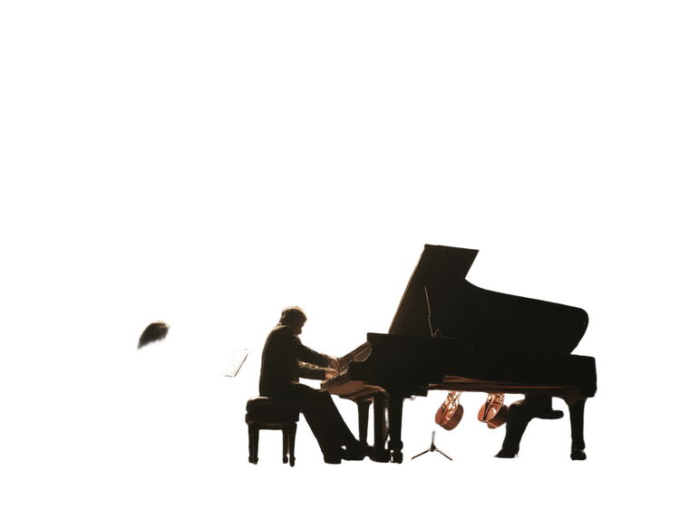 Pianist At Concert Vinyl Car Decal Sticker – Waterproof & UV-Resistant 6.1866666666666665"