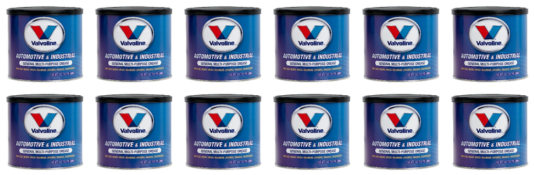 12x Valvoline Multi Purpose Grease | Automotive & Industrial Use | Excellent Water Resistance