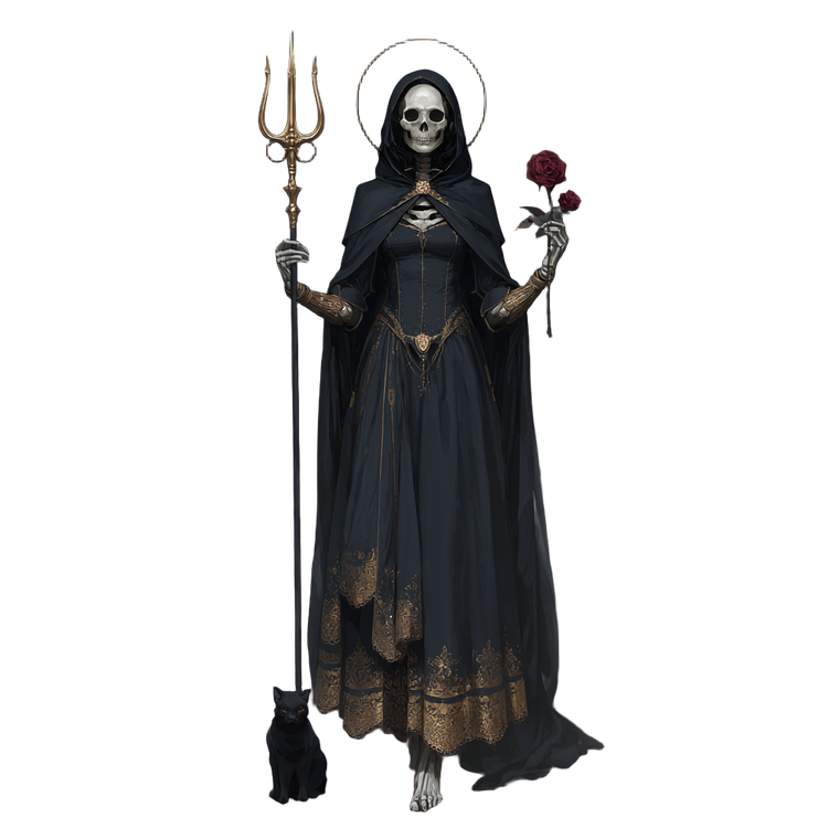 Gothic Lady Illustration Vinyl Car Decal Sticker – Waterproof & UV-Resistant 3.4133333333333336"