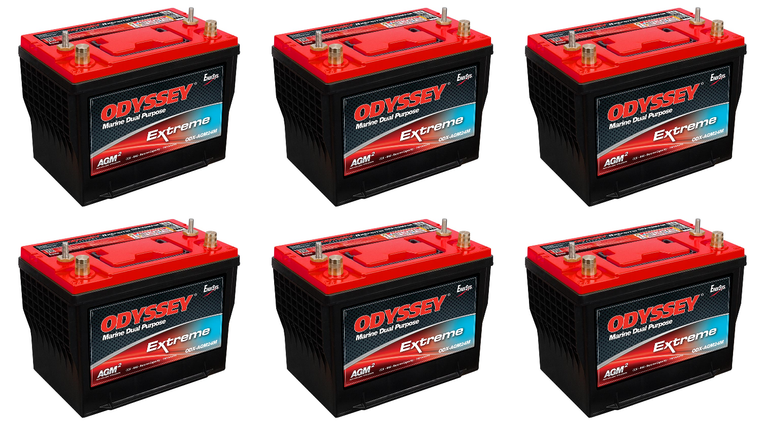 6x Unleash Extreme Power with Odyssey Battery | 12V 840 CCA Group 24 Battery for Heavy-Duty Vehicles