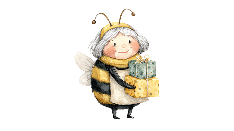 Bumblebee Grandma Vinyl Car Decal Sticker – Waterproof & UV-Resistant 5.4