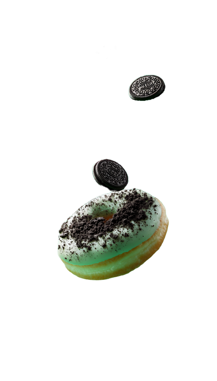 Oreo Crumbles Falling Vinyl Car Decal Sticker – Waterproof & UV-Resistant 4.8533333333333335"