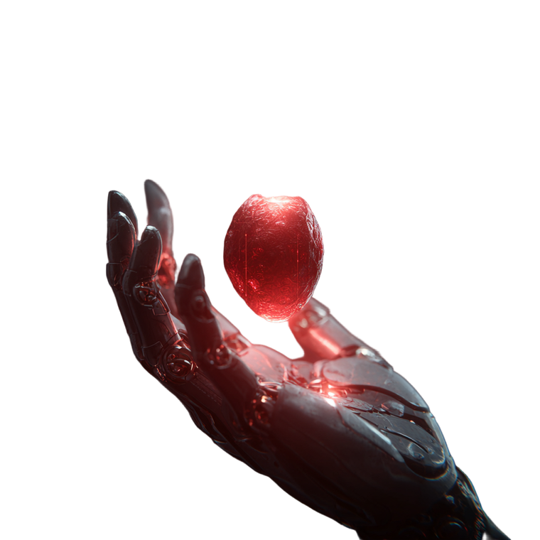 Glowing Seed Hand Vinyl Car Decal Sticker – Waterproof & UV-Resistant 6.826666666666667"
