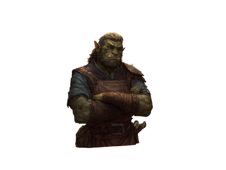 Insulted Half-Orc Shopkeeper Vinyl Car Decal Sticker – Waterproof & UV-Resistant 6.1866666666666665"