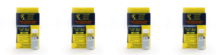 4x Revive BoatWood Strength|Git-Rot 4oz: Epoxy Miracle|For Marine Use, Easy Restore