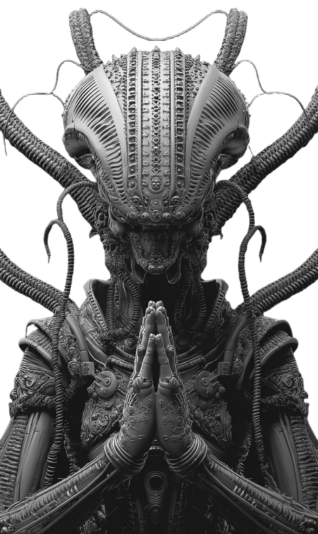 Alien Fusion Silhouette Vinyl Car Decal Sticker – Waterproof & UV-Resistant 4.746666666666667"
