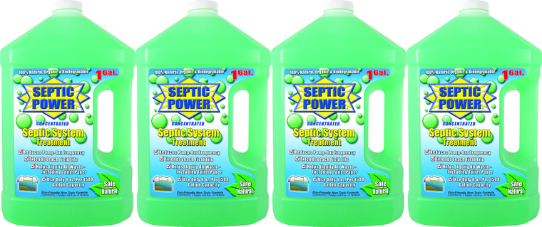 4x Valterra Waste Holding Tank Treatment | Breaks Down Waste and Tissue | Septic Tank Health | 1 Gallon Bottle