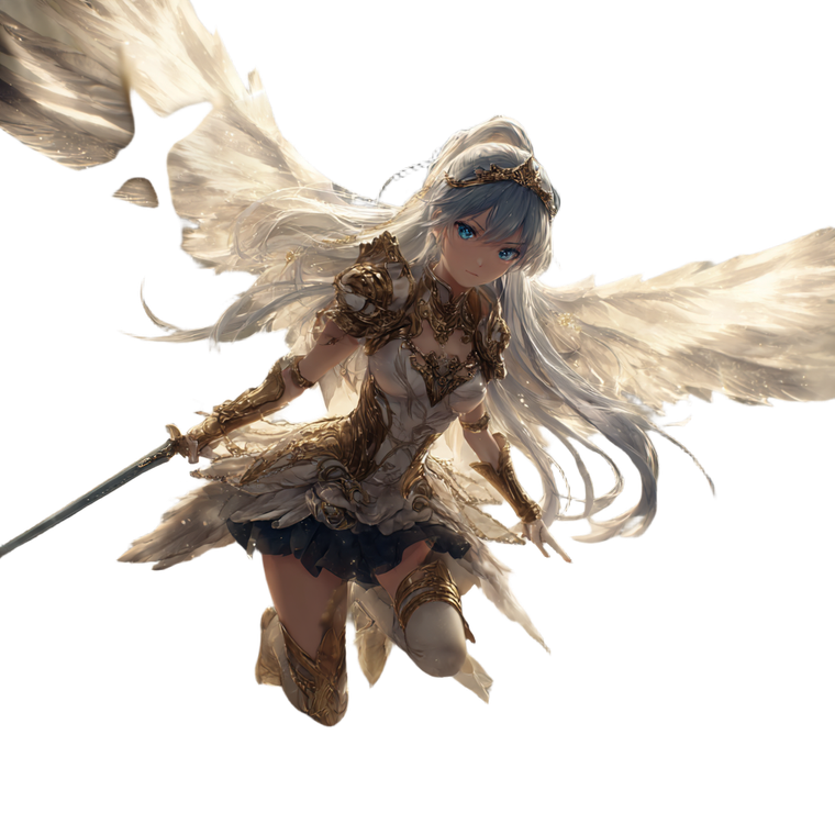 Anime Valkyrie Descending Vinyl Car Decal Sticker – Waterproof & UV-Resistant 6.826666666666667"