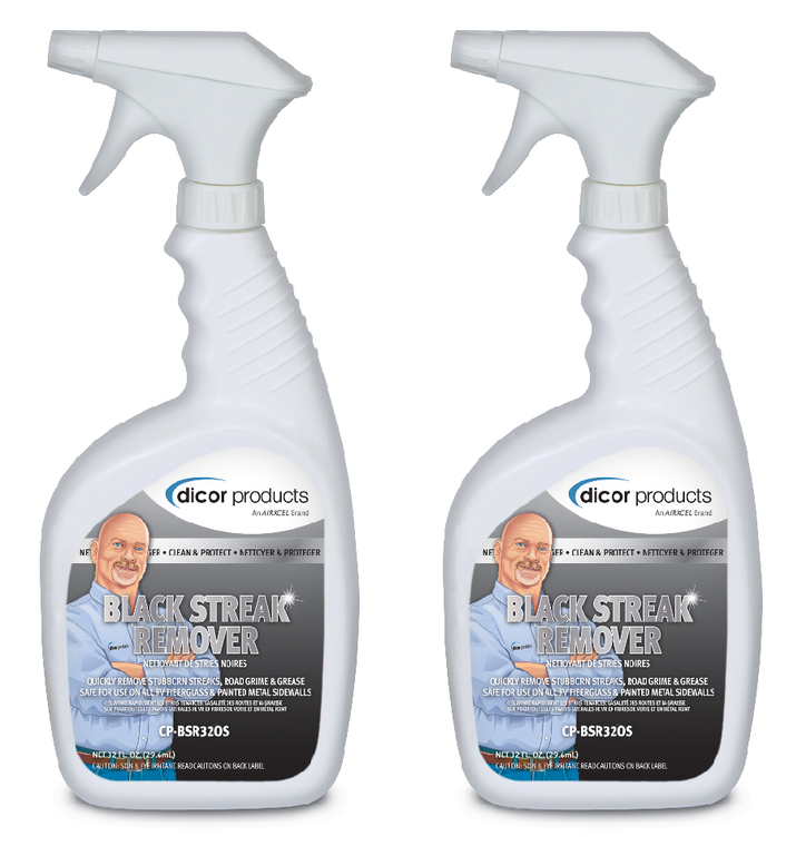 2x Tough on Stains! Dicor Corp. Black Streak Remover Spray | Professional Strength RV Cleaner