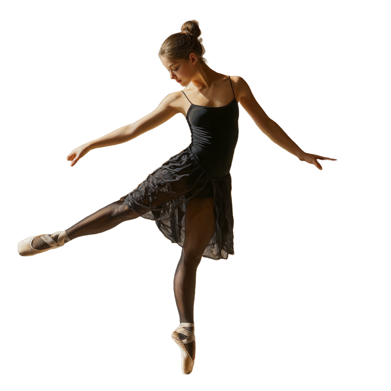 Ballet Dancer Arabesque V2 Vinyl Car Decal Sticker – Waterproof & UV-Resistant 6.826666666666667"