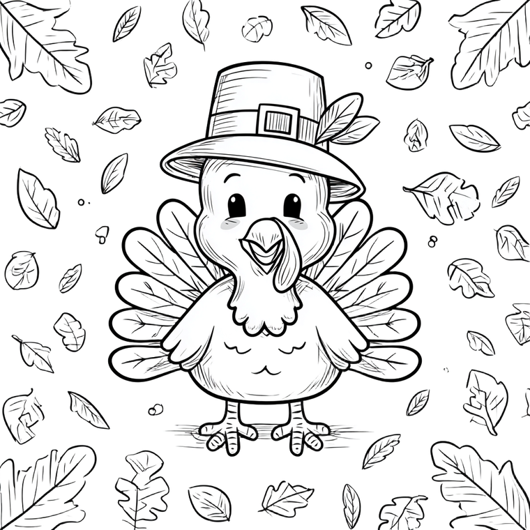 Turkey Pilgrim Hat Vinyl Car Decal Sticker – Waterproof & UV-Resistant 6.826666666666667"