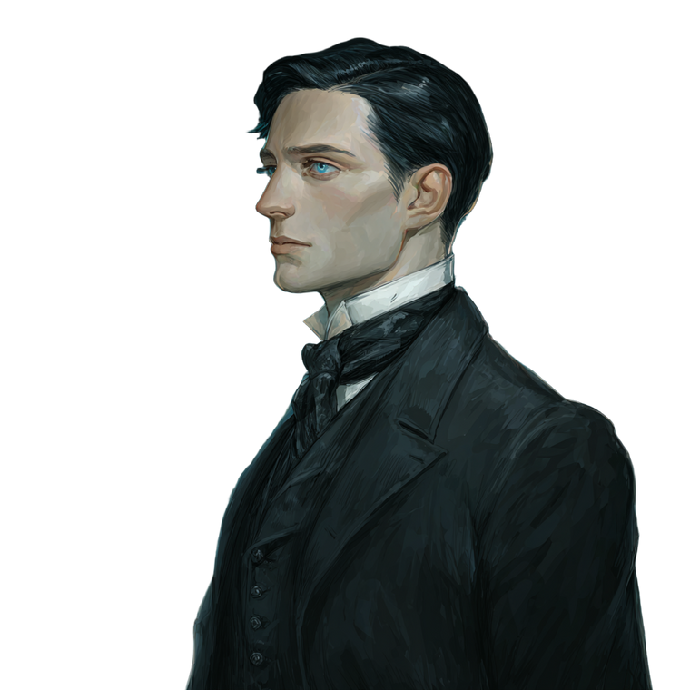 Victorian Wizard Gentleman Vinyl Car Decal Sticker – Waterproof & UV-Resistant 3.4133333333333336"