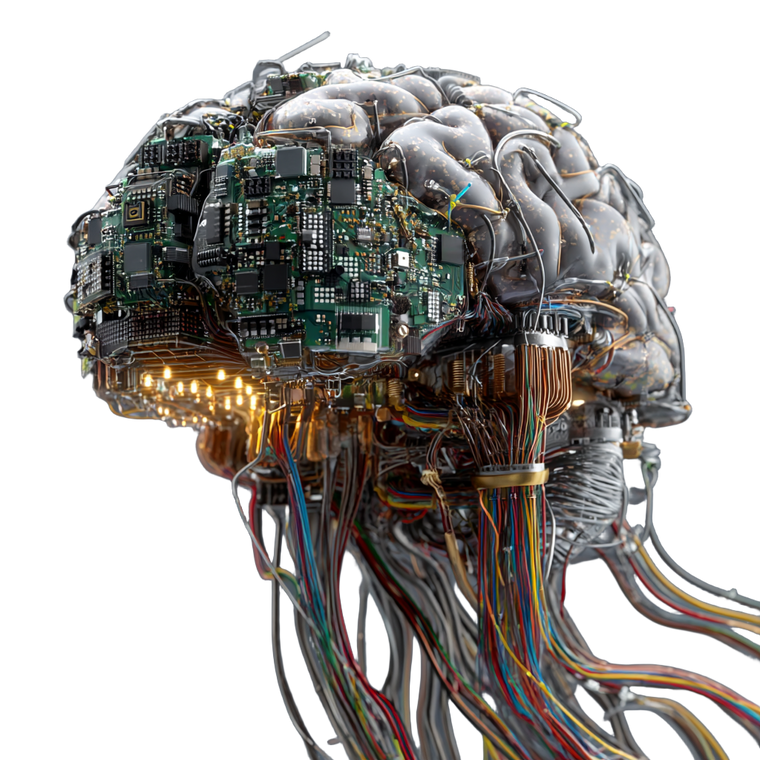 Cybernetic Brain V5 Vinyl Car Decal Sticker – Waterproof & UV-Resistant 3.4133333333333336"