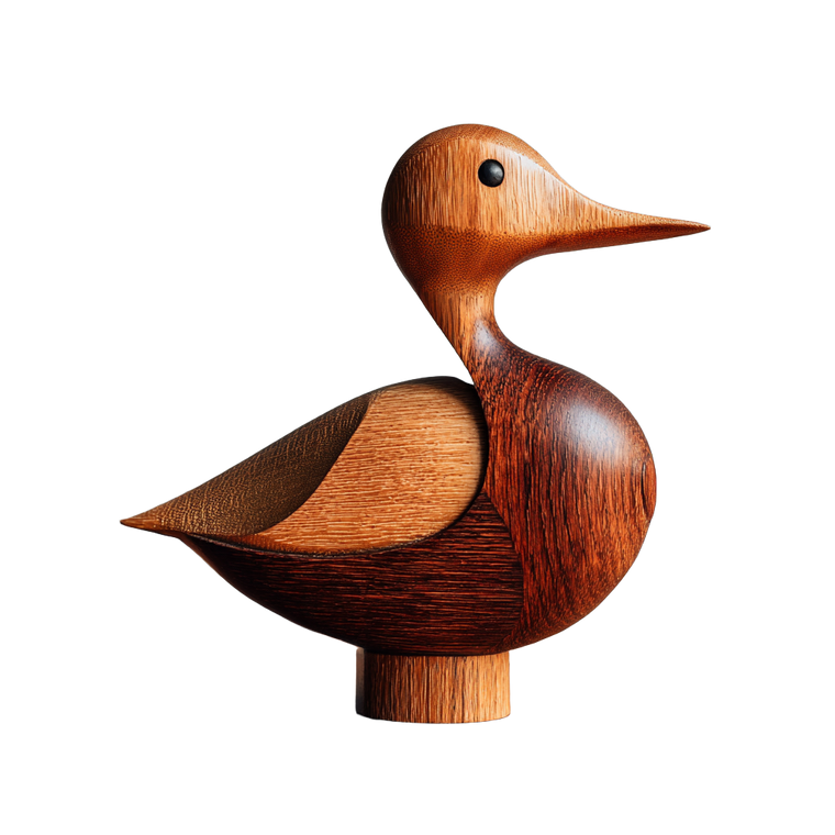 Minimalist Mallard Carving Vinyl Car Decal Sticker – Waterproof & UV-Resistant 3.4133333333333336"