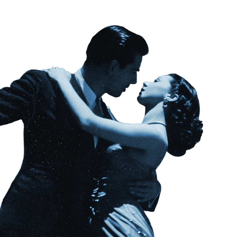 Tango Dancers Night Vinyl Car Decal Sticker – Waterproof & UV-Resistant 6.826666666666667"