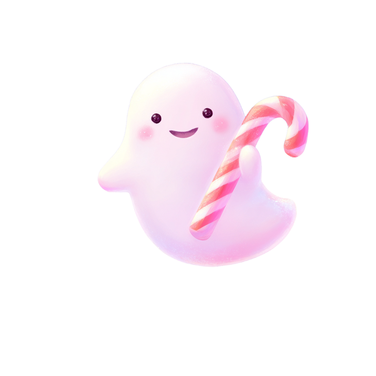 Smiling Ghost Candy Vinyl Car Decal Sticker – Waterproof & UV-Resistant 3.4133333333333336"