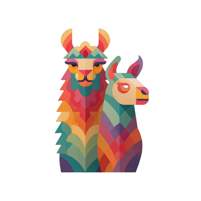 Llama Logo Design Vinyl Car Decal Sticker – Waterproof & UV-Resistant 6.826666666666667"