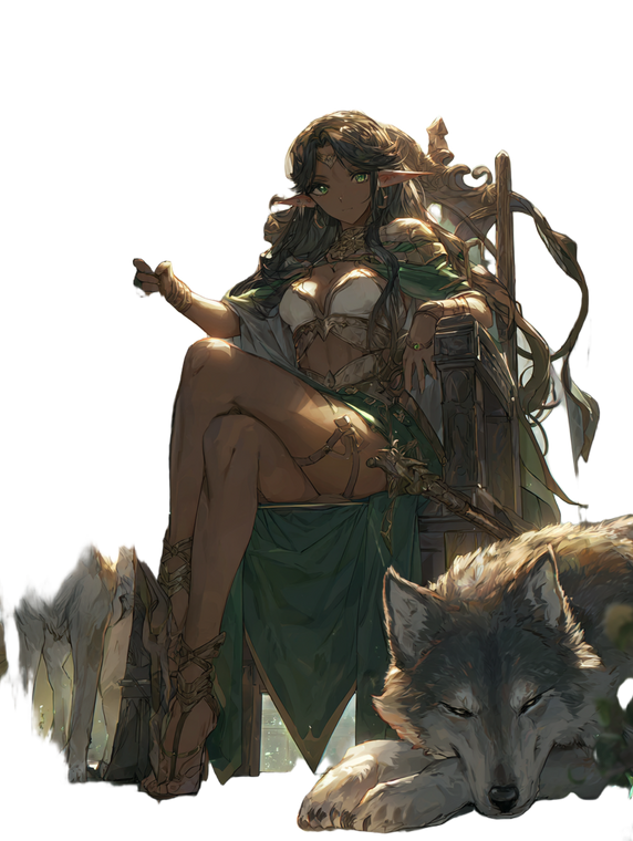 Anime Elf Queen Vinyl Car Decal Sticker – Waterproof & UV-Resistant 8.213333333333333"