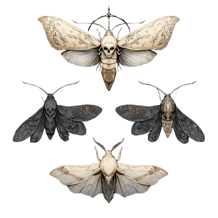 Anime Death Moths Vinyl Car Decal Sticker – Waterproof & UV-Resistant 6.826666666666667"