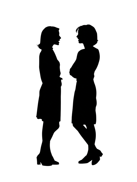 Friendship Silhouettes Vinyl Car Decal Sticker – Waterproof & UV-Resistant 8.213333333333333"