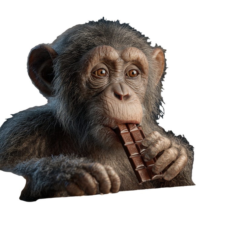 Monkey At Computer Vinyl Car Decal Sticker – Waterproof & UV-Resistant 3.4133333333333336"
