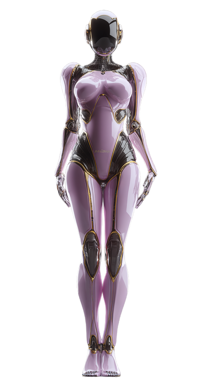 Sleek Humanoid Robot V5 Vinyl Car Decal Sticker – Waterproof & UV-Resistant 4.8533333333333335"