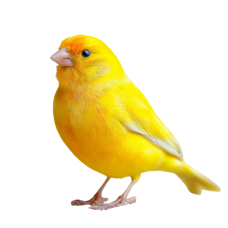 Yellow Canary Perched Vinyl Car Decal Sticker – Waterproof & UV-Resistant 3.4133333333333336"