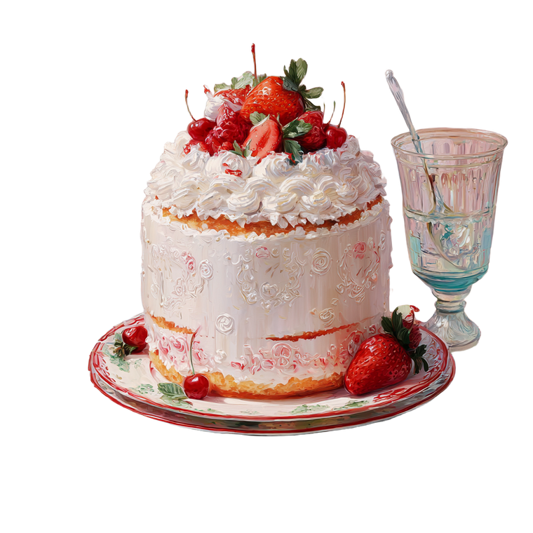 Strawberry Shortcake Illustration Vinyl Car Decal Sticker – Waterproof & UV-Resistant 3.4133333333333336"