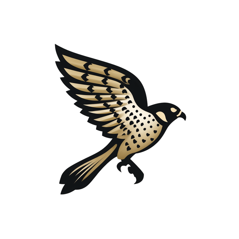 Falcon Emoji Design Vinyl Car Decal Sticker – Waterproof & UV-Resistant 3.4133333333333336"