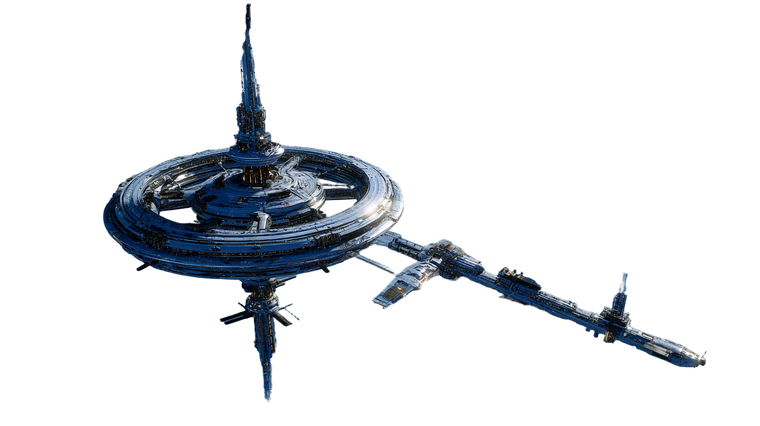 Futuristic Space Station V16 Vinyl Car Decal Sticker – Waterproof & UV-Resistant 5.4
