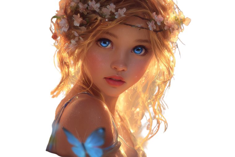 Fairy Child Illustration V2 Vinyl Car Decal Sticker – Waterproof & UV-Resistant 5.97333333333333