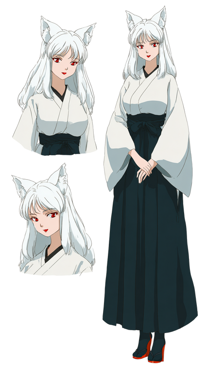 Anime Fox-Eared Woman Vinyl Car Decal Sticker – Waterproof & UV-Resistant 9.706666666666667"
