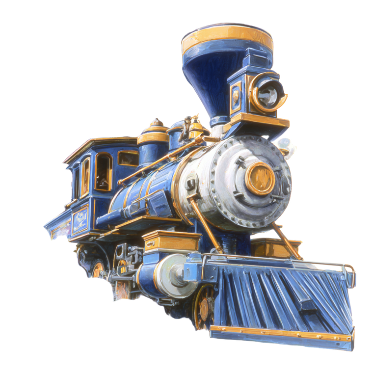 Cartoon Train V2 Vinyl Car Decal Sticker – Waterproof & UV-Resistant 3.4133333333333336"