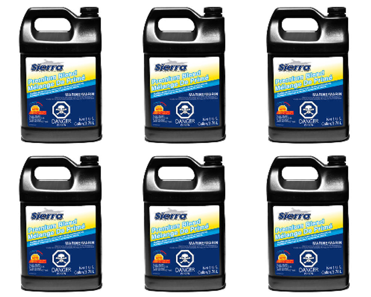 6x Sierra Marine Engine Coolant 50-50 Pre-Mixed | All Diesel Engines | Metal Protection | 1 Gallon