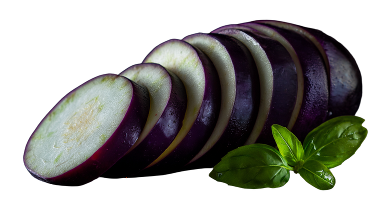 Sliced Eggplant Composition Vinyl Car Decal Sticker – Waterproof & UV-Resistant 5.4