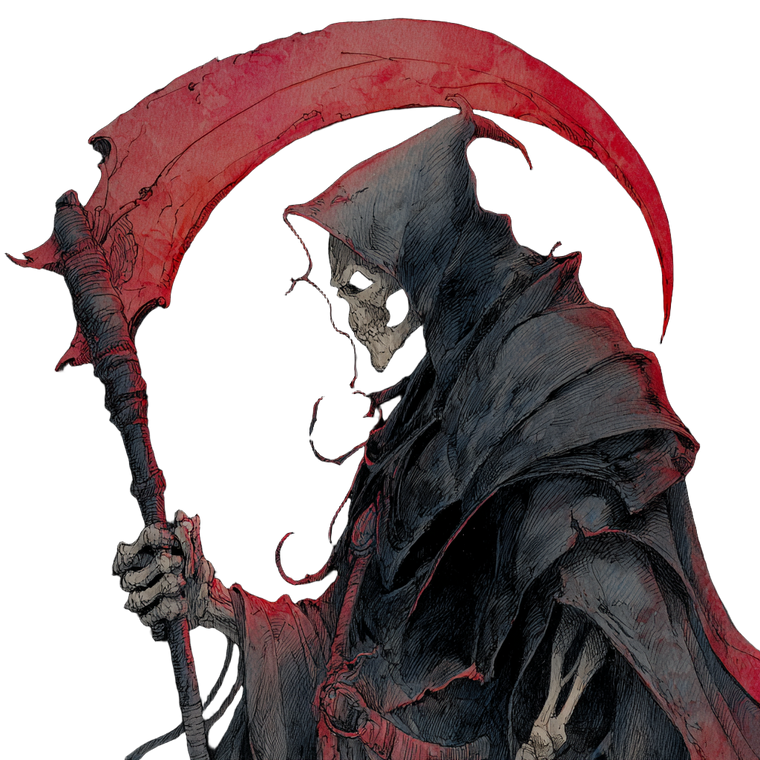 Grim Reaper V110 Vinyl Car Decal Sticker – Waterproof & UV-Resistant 3.4133333333333336"