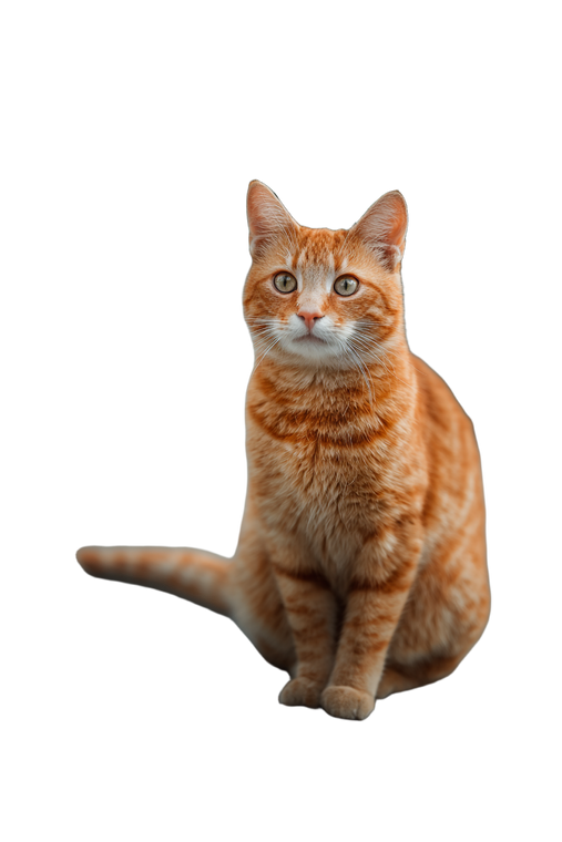Orange Tabby Cat V37 Vinyl Car Decal Sticker – Waterproof & UV-Resistant 4.4