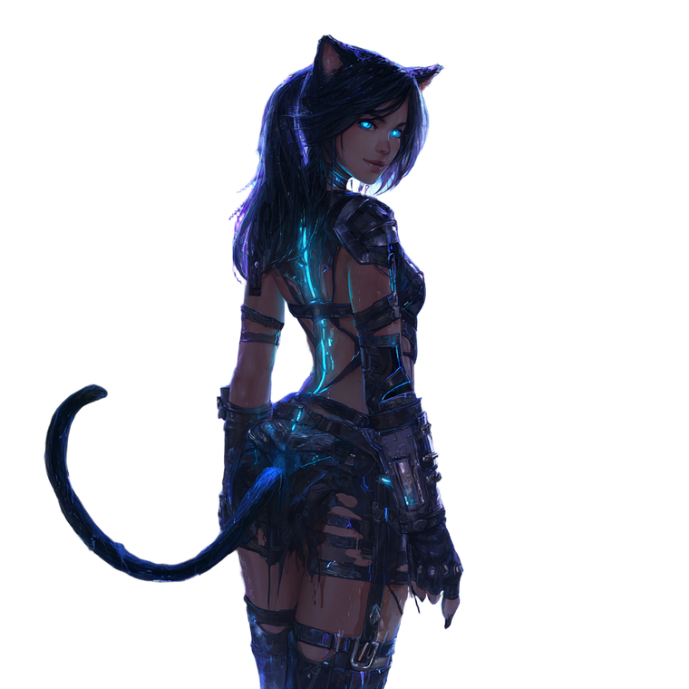 Cyberpunk Catwoman V4 Vinyl Car Decal Sticker – Waterproof & UV-Resistant 3.4133333333333336"